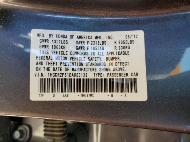 Photo 11 VIN: 1HGCR2F81DA003132 - HONDA ACCORD 