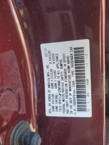 Photo 11 VIN: 1HGCR2F81DA110584 - HONDA ACCORD EXL 