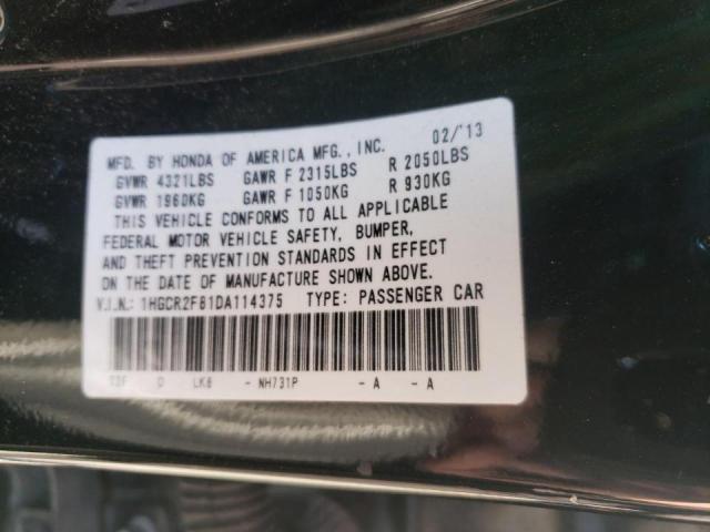 Photo 9 VIN: 1HGCR2F81DA114375 - HONDA ACCORD EXL 