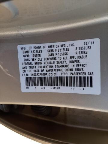 Photo 9 VIN: 1HGCR2F81DA132729 - HONDA ACCORD EXL 