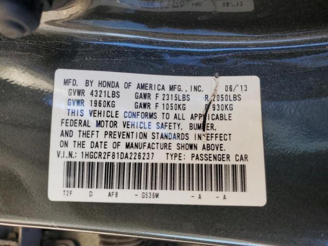 Photo 11 VIN: 1HGCR2F81DA226237 - HONDA ACCORD EXL 