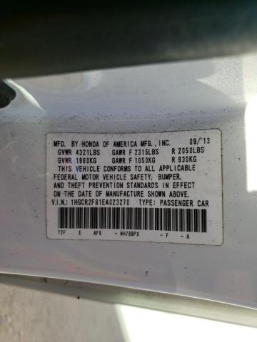 Photo 12 VIN: 1HGCR2F81EA023270 - HONDA ACCORD EXL 