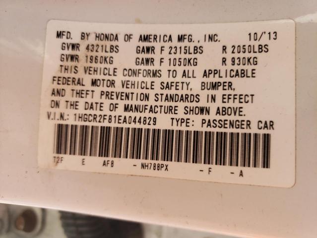 Photo 9 VIN: 1HGCR2F81EA044829 - HONDA ACCORD EXL 