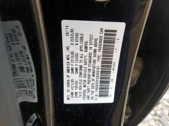 Photo 9 VIN: 1HGCR2F81EA269767 - HONDA ACCORD EXL 