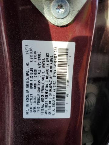 Photo 11 VIN: 1HGCR2F81EA276542 - HONDA ACCORD 