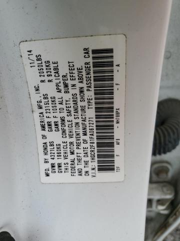 Photo 12 VIN: 1HGCR2F81FA067271 - HONDA ACCORD 