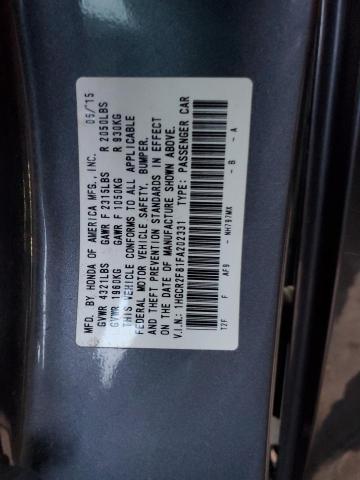 Photo 11 VIN: 1HGCR2F81FA202331 - HONDA ACCORD EXL 