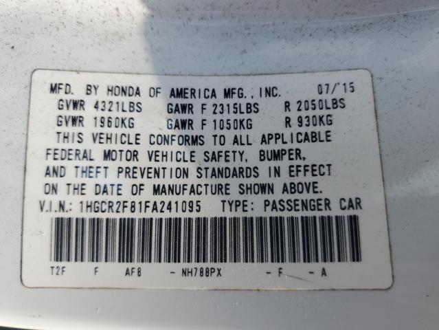 Photo 11 VIN: 1HGCR2F81FA241095 - HONDA ACCORD 