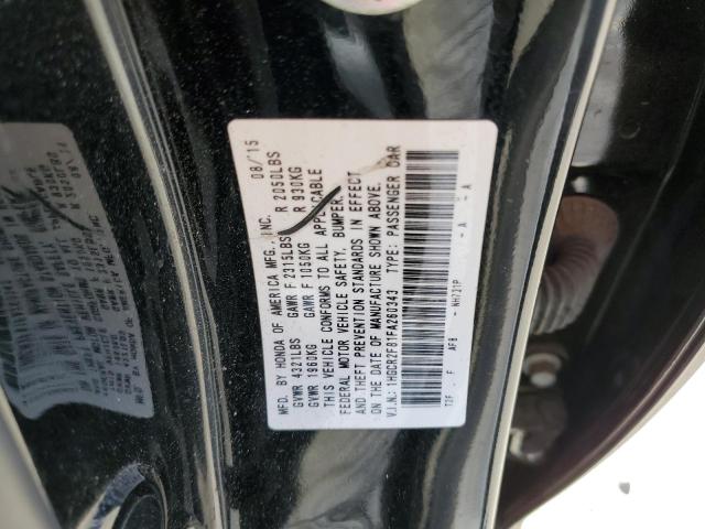 Photo 12 VIN: 1HGCR2F81FA260343 - HONDA ACCORD EXL 