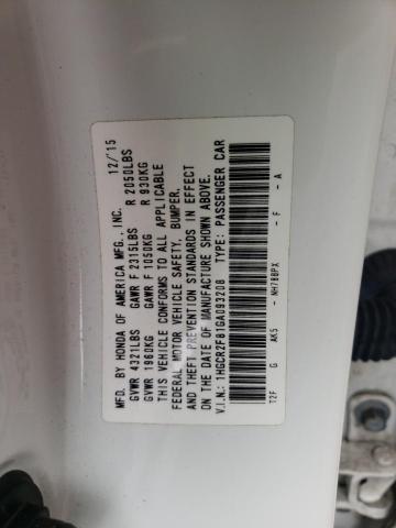 Photo 9 VIN: 1HGCR2F81GA093208 - HONDA ACCORD EXL 