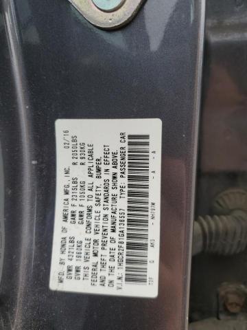 Photo 11 VIN: 1HGCR2F81GA136557 - HONDA ACCORD EXL 