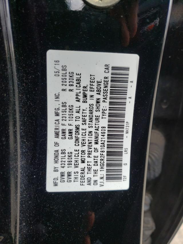 Photo 9 VIN: 1HGCR2F81GA214609 - HONDA ACCORD EXL 