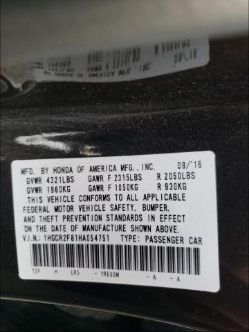 Photo 9 VIN: 1HGCR2F81HA054751 - HONDA ACCORD EXL 