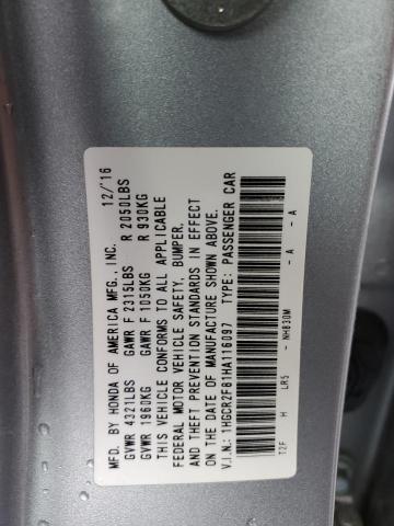 Photo 11 VIN: 1HGCR2F81HA116097 - HONDA ACCORD EXL 