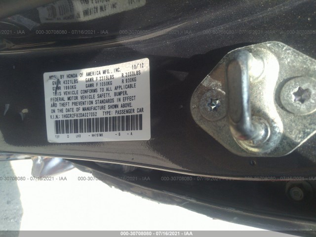 Photo 8 VIN: 1HGCR2F82DA027052 - HONDA ACCORD SDN 