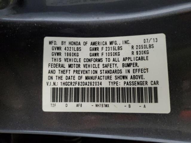 Photo 11 VIN: 1HGCR2F82DA262034 - HONDA ACCORD 