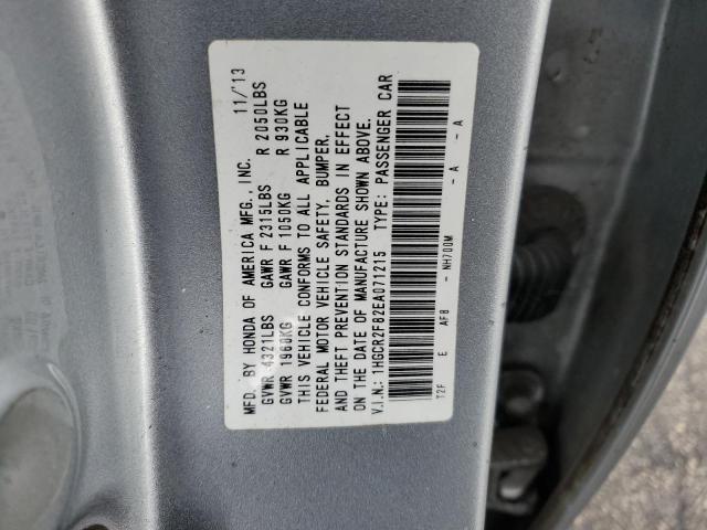 Photo 11 VIN: 1HGCR2F82EA071215 - HONDA ACCORD 