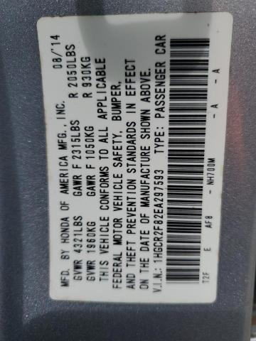 Photo 11 VIN: 1HGCR2F82EA297593 - HONDA ACCORD 