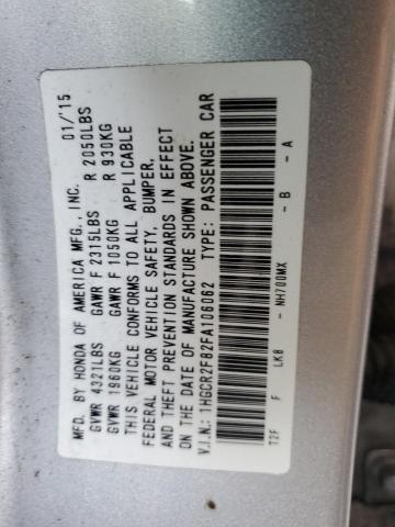 Photo 11 VIN: 1HGCR2F82FA106062 - HONDA ACCORD EXL 