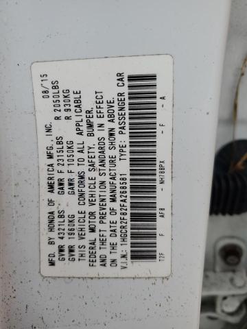 Photo 12 VIN: 1HGCR2F82FA268581 - HONDA ACCORD EXL 