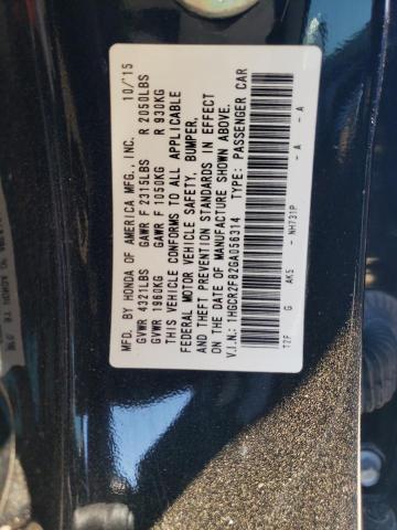 Photo 11 VIN: 1HGCR2F82GA056314 - HONDA ACCORD 