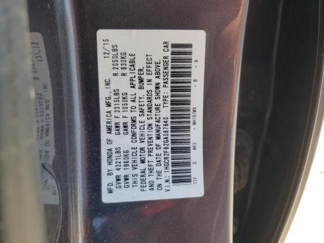 Photo 11 VIN: 1HGCR2F82GA087840 - HONDA ACCORD EXL 