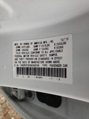 Photo 9 VIN: 1HGCR2F82GA088258 - HONDA ACCORD EXL 