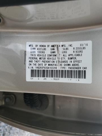 Photo 11 VIN: 1HGCR2F82GA163248 - HONDA ACCORD 