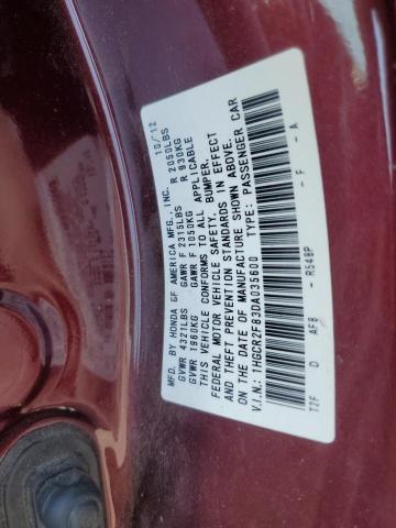 Photo 11 VIN: 1HGCR2F83DA035600 - HONDA ACCORD EXL 