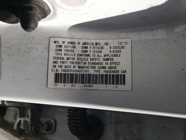 Photo 11 VIN: 1HGCR2F83DA071741 - HONDA ACCORD EXL 