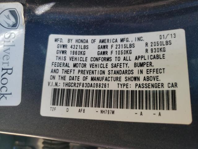 Photo 9 VIN: 1HGCR2F83DA098261 - HONDA ACCORD EXL 