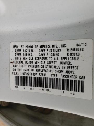 Photo 12 VIN: 1HGCR2F83DA172889 - HONDA ACCORD EXL 