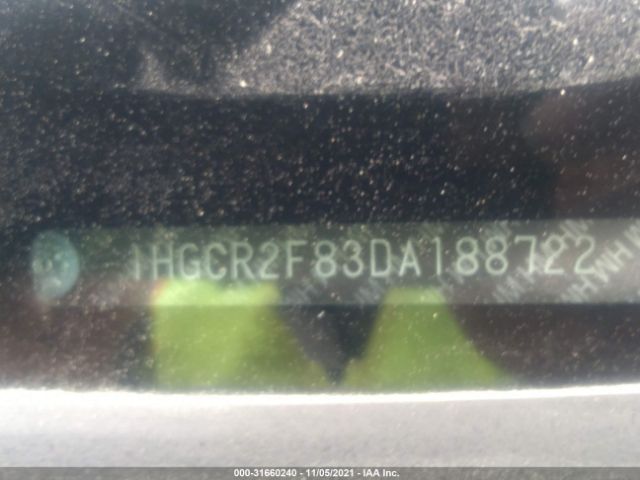 Photo 8 VIN: 1HGCR2F83DA188722 - HONDA ACCORD SDN 