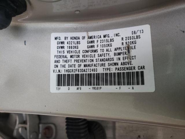 Photo 9 VIN: 1HGCR2F83DA272460 - HONDA ACCORD EXL 