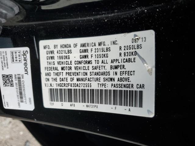 Photo 11 VIN: 1HGCR2F83DA272555 - HONDA ACCORD EXL 