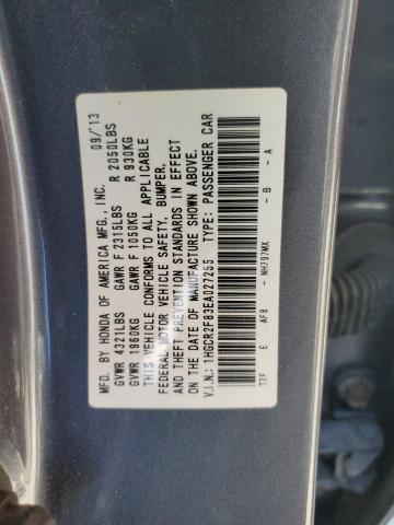 Photo 12 VIN: 1HGCR2F83EA027255 - HONDA ACCORD EXL 