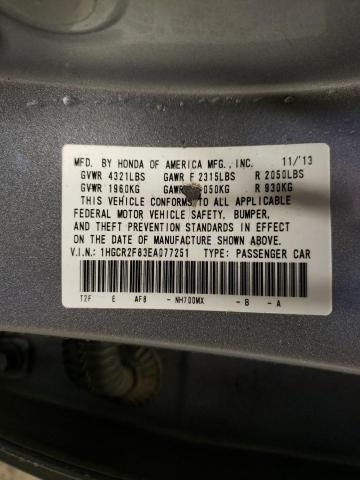 Photo 11 VIN: 1HGCR2F83EA077251 - HONDA ACCORD 