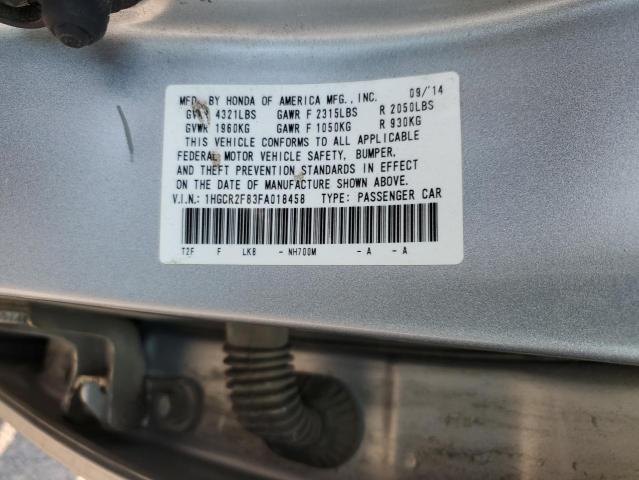 Photo 12 VIN: 1HGCR2F83FA018458 - HONDA ACCORD EXL 