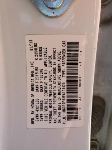 Photo 12 VIN: 1HGCR2F83FA104420 - HONDA ACCORD 