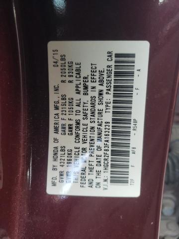 Photo 11 VIN: 1HGCR2F83FA163239 - HONDA ACCORD EXL 