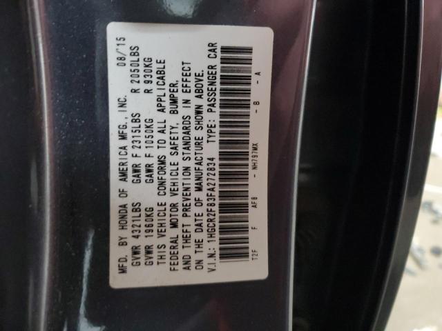 Photo 12 VIN: 1HGCR2F83FA272834 - HONDA ACCORD EXL 