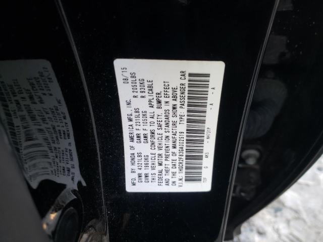 Photo 9 VIN: 1HGCR2F83GA002519 - HONDA ACCORD EXL 