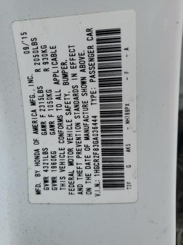 Photo 11 VIN: 1HGCR2F83GA036444 - HONDA ACCORD 