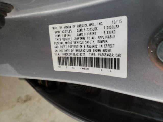 Photo 11 VIN: 1HGCR2F83GA039327 - HONDA ACCORD EXL 