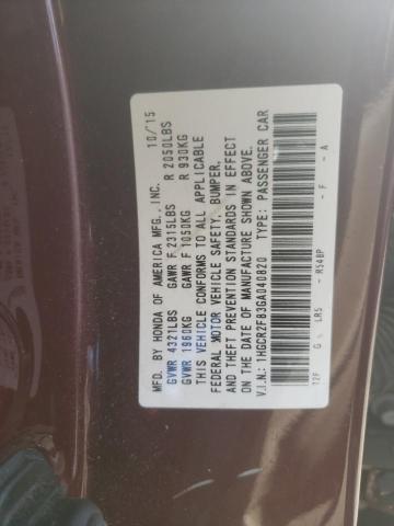 Photo 9 VIN: 1HGCR2F83GA040820 - HONDA ACCORD EXL 