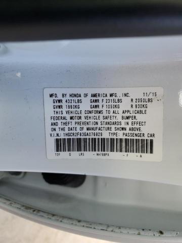 Photo 11 VIN: 1HGCR2F83GA076829 - HONDA ACCORD EXL 