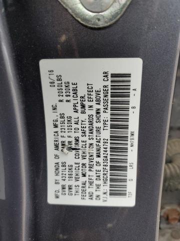 Photo 11 VIN: 1HGCR2F83GA244792 - HONDA ACCORD EXL 