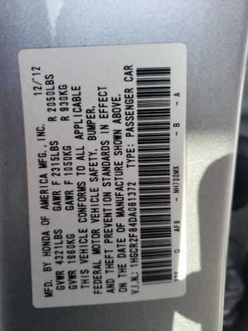 Photo 11 VIN: 1HGCR2F84DA081372 - HONDA ACCORD EXL 