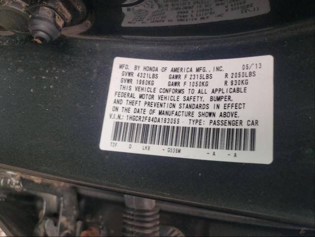 Photo 9 VIN: 1HGCR2F84DA193055 - HONDA ACCORD EXL 