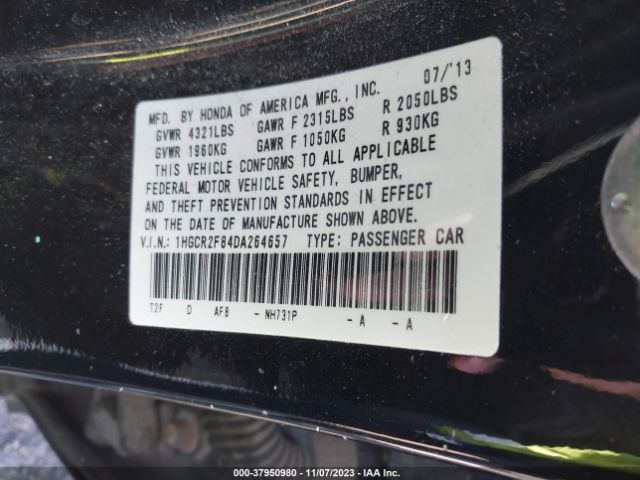 Photo 8 VIN: 1HGCR2F84DA264657 - HONDA ACCORD 